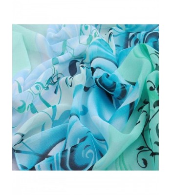 Kingfansion Beautiful Pattern Chiffon Scarves in Fashion Scarves