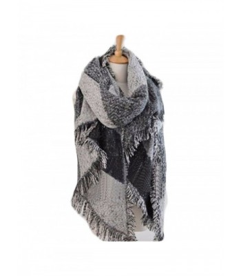 Blanket Cashmere Scarves Checked classic - Classic Gray - CG187Q6STW6