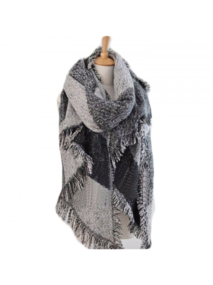 Blanket Cashmere Scarves Checked classic - Classic Gray - CG187Q6STW6