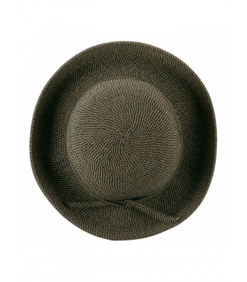 UPF 50+ Tweed Cotton Paper Braid Medium Kettle Brim Hat - OSFM - Black Tweed - CH11E8U6BLH
