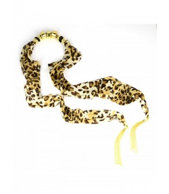 Tassel Leopard Jewelry Necklace Beaded in Fashion Scarves