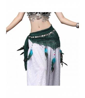 Fusion Tribal Belly Dance Hip Scarf Peafowl Lace ATS Belt Wraps - CB184WNGNX9