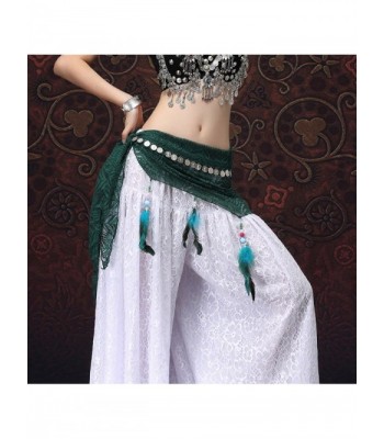 Fusion Tribal Belly Dance Hip Scarf Peafowl Lace ATS Belt Wraps ...