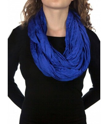 La Purse Metallic Infinity Circle Scarf - Indigo Blue - CO11QYDYX4X