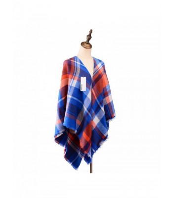 Womens Vintage Tartan Checked Pashimina in Fashion Scarves