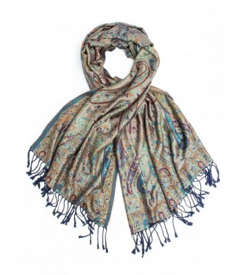 Bohomonde Pashmina Paisley Traditional Jacquard in Fashion Scarves