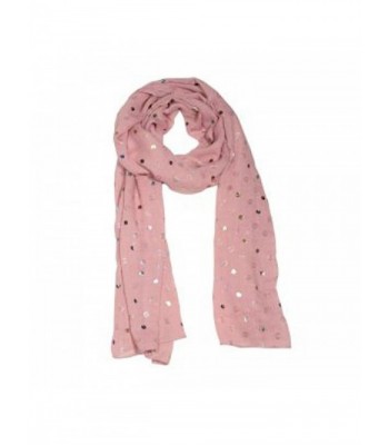 Lustrous Dots Silky Woman's Scarf - Rose - C212NFD54E1