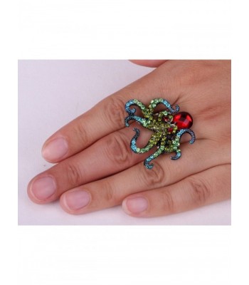 YACQ Jewelry Crystal Octopus Stretch