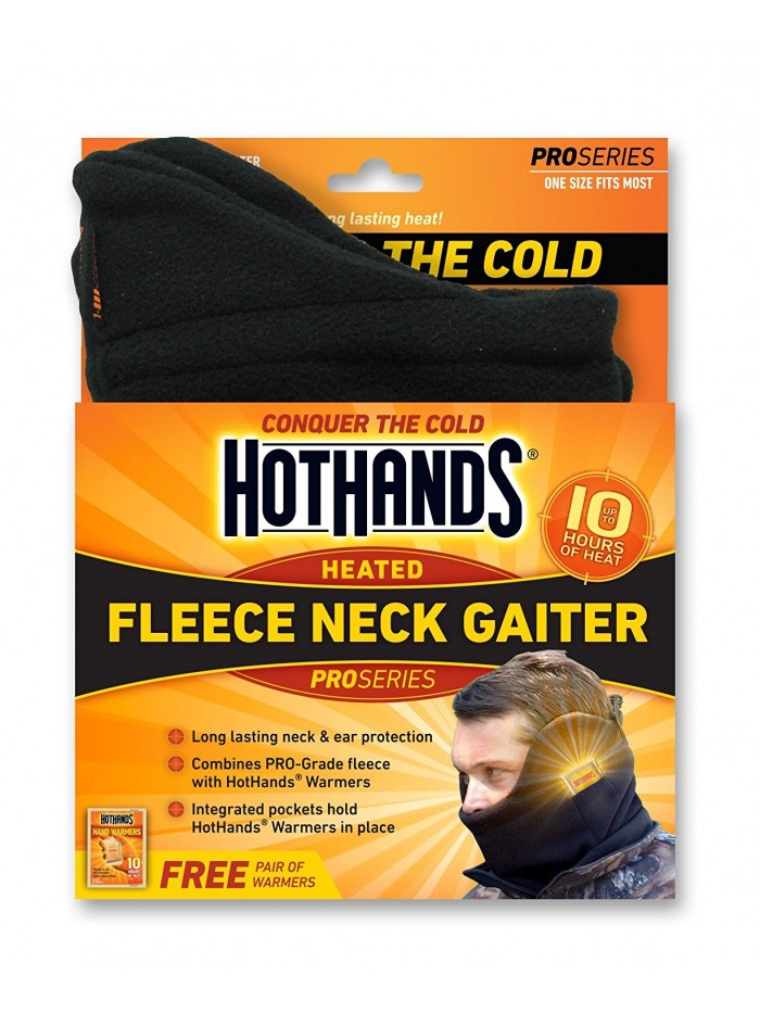 HotHands Heated Fleece Neck Gator - Black - CW115TGM497