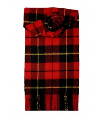 Wallace (Red) Tartan Lambswool Scarf - CU115NN8YLD