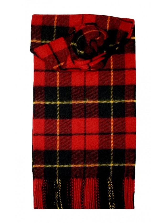 Wallace (Red) Tartan Lambswool Scarf - CU115NN8YLD