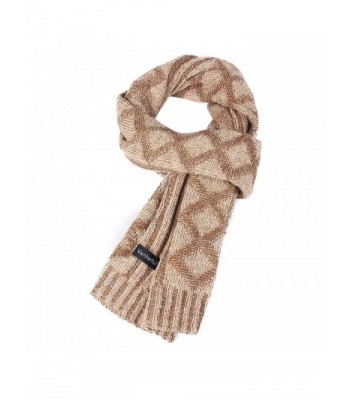 Vankerful Unisex Fashion Wrap Wool Knit Thick Warm Winter Long Scarves For Men - Dfs095kakhi - CT1874QEHYL