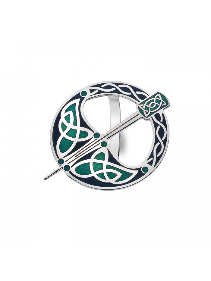 Sea Gems Blue Celtic Tara Designed Scarf Ring - CR11XNQMI19