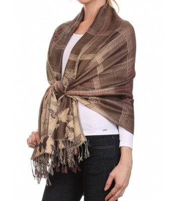 Sakkas CHS1610 Multi Colored Butterfly Pashmina in Wraps & Pashminas