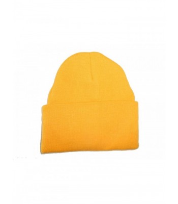 Yellow-Gold Long Beanie / Knit Ski Hat / Warm In Winter! - CI110ZA7ZXL