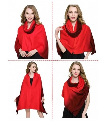 Winter Scarfs Dewewede Fashinable Blanket - Red - C712NYEWJOC