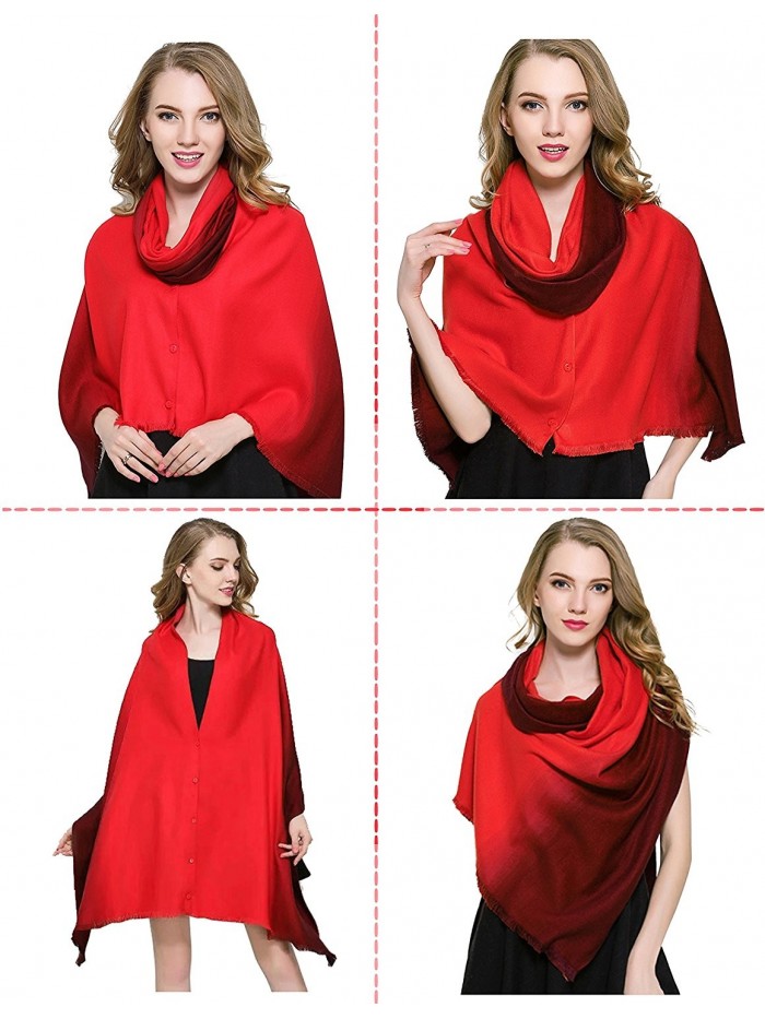 Winter Scarfs Dewewede Fashinable Blanket - Red - C712NYEWJOC