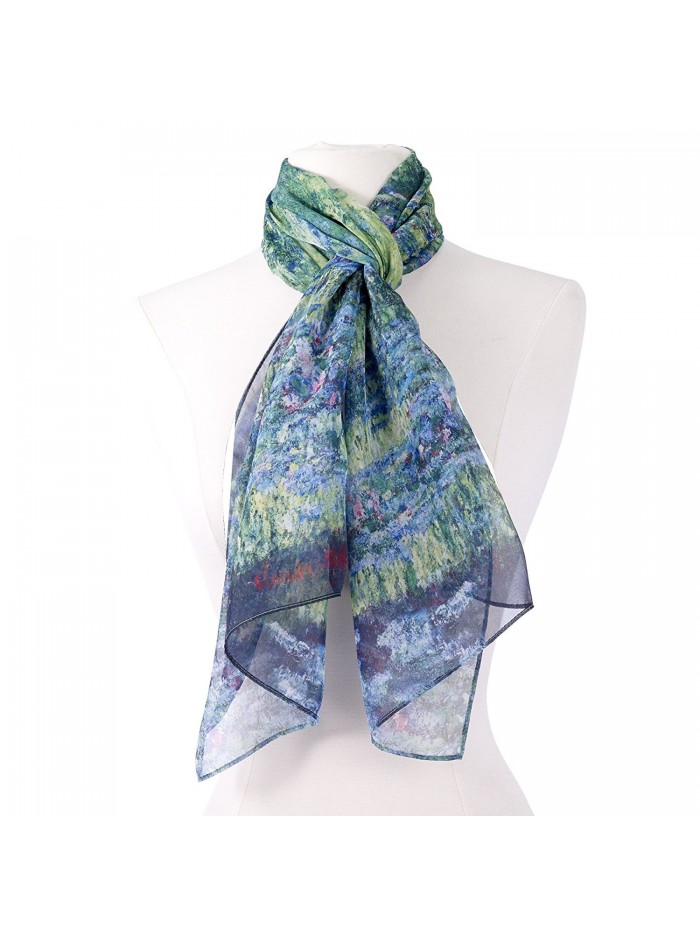 Galleria Monet Japanese Bridge Scarf - C412O5C4V17