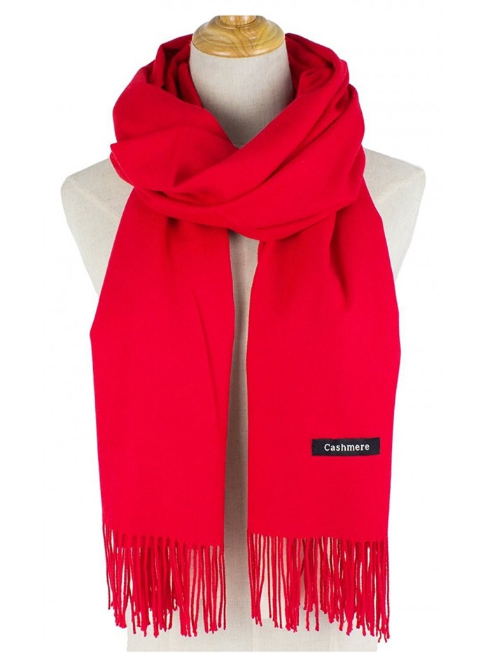 Amourri Stylish Warm Scarf Light Weight Wrap Shawl Winter Blanket - Red - CC185H23XIG