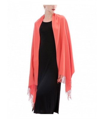 Aolige Cashmere Blanket Tassel Orange