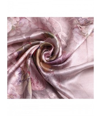 TrendsBlue Premium Floral Print Square in Fashion Scarves