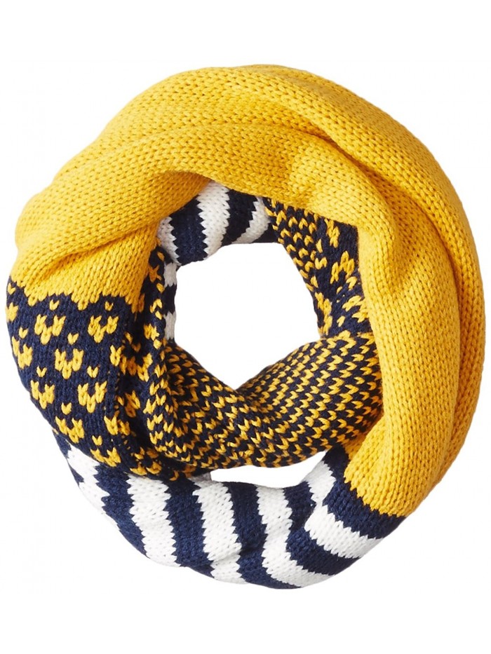 Keds Women's Multi-Pattern Infinity Scarf - Golden Glow - CC11A4DVC1Z