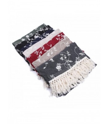 Damara Embroidered Tassels Scarves Neckerchief