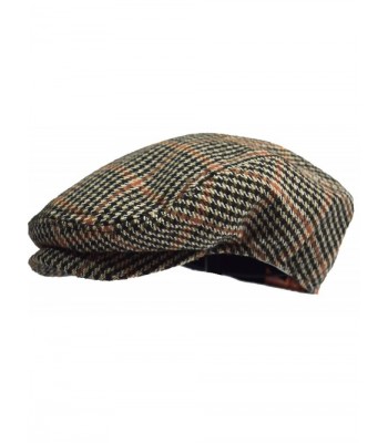 Classic Herringbone Tweed Newsboy Houndstooth