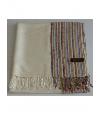 Cream Design Pashmina Pashminas Seconds