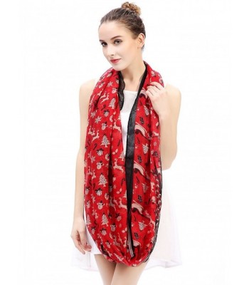 Lina Lily Reindeer Infinity Christmas in Fashion Scarves