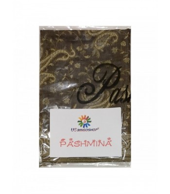 USBingoshop Elegant Cashew Pashmina 12 Brown in Wraps & Pashminas