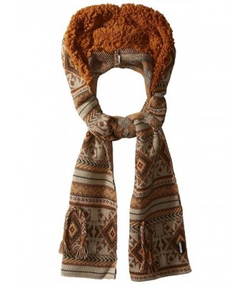 Muk Luks Women's Safari Fair Isle Hooded Scarf - Brown - CE125VWST3D