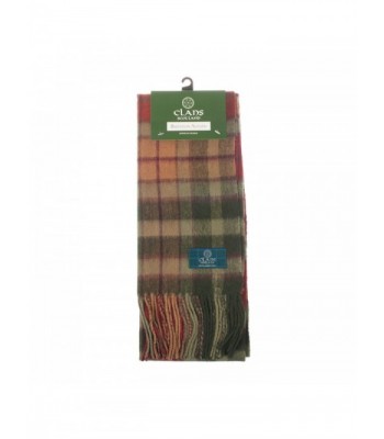 Clans Of Scotland Pure New Wool Scottish Tartan Scarf Buchanan Autumn (One Size) - CQ123HZ5ZHJ