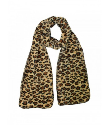 Leopard Fleece 3 Piece Gloves Matching in Cold Weather Scarves & Wraps