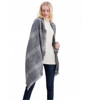 Women's Autumn/Winter Shawl Wrap Scarf Solid Colors Scarves Long Pashmina - 262-grey - CU187K7MA6U