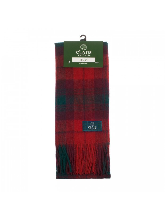 Clans Of Scotland Pure New Wool Scottish Tartan Scarf Macnab (One Size) - CP123H3AQPV