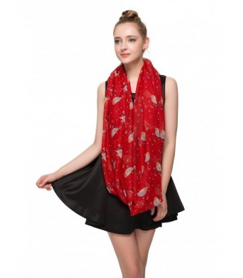Aoloshow Blossom Infinity Lightweight Red in Fashion Scarves