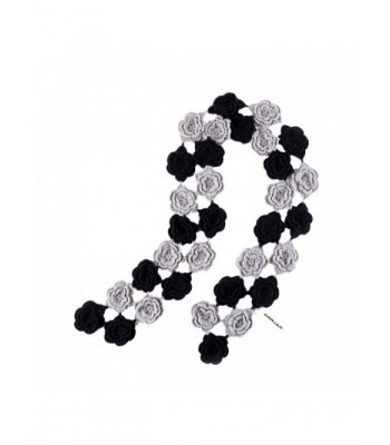 ZORJAR Handmade Flower Crochet Seasons in Fashion Scarves