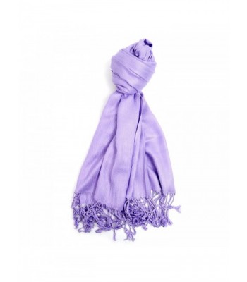 Elegant Solid Color Pashmina Scarf (Lavender) - CF11HC6LF6Z