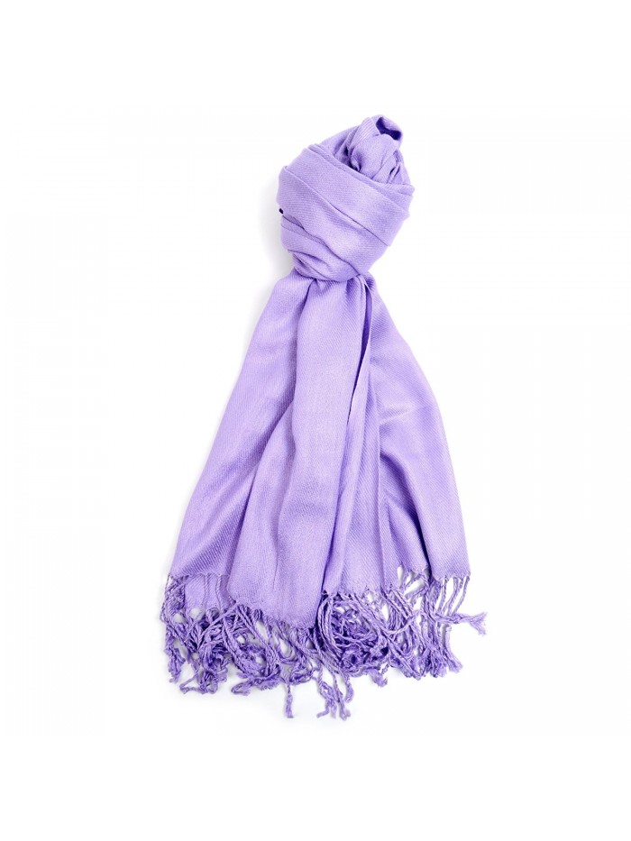 Elegant Solid Color Pashmina Scarf (Lavender) - CF11HC6LF6Z