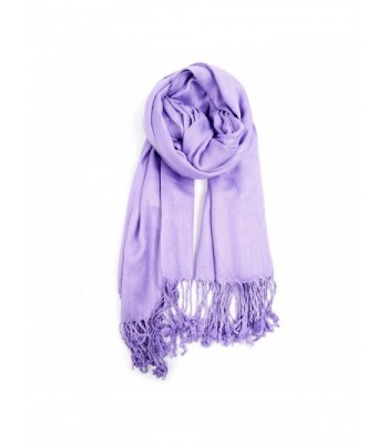 Elegant Solid Color Pashmina Lavender