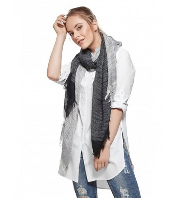 Ladies Blanket Fashion Scarves charcoal in Fashion Scarves