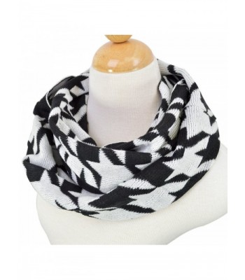 Classic Premium Houndstooth Infinity Circle in Fashion Scarves