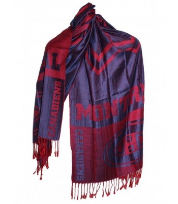 NHL Montreal Canadiens Team Fashion - Pashmina Scarf- Blue - C311LEJAIDV