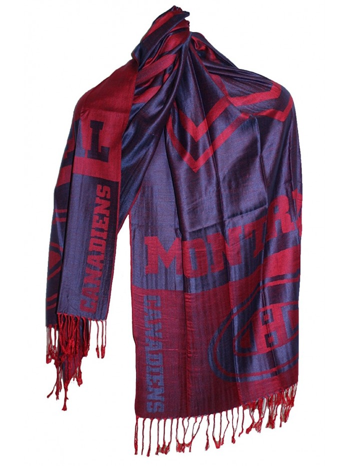 NHL Montreal Canadiens Team Fashion - Pashmina Scarf- Blue - C311LEJAIDV