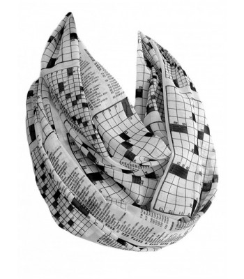 Etwoa's Crossword Puzzle Infinity Scarf Circle Loop Scarf - CS12NTIAO1I