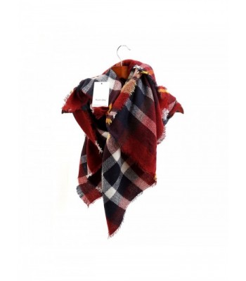 Womens Tartan Blanket Checked Pashmina