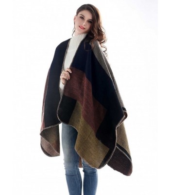 Women's Tartan Pashminas Scarves Wrap and Shawl (Brown) - CI186HGR5E7