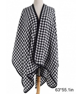 Tartan Blanket Scarf Houndstooth Cashmere