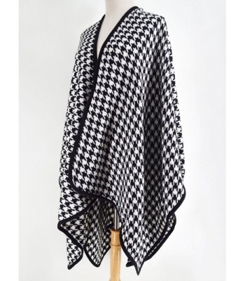 Tartan Blanket Scarf Houndstooth Cashmere in Wraps & Pashminas